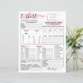 プリント衣料品Tシャツ注文型枠 (スタンド正面)