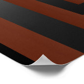 プリント長方形ビジョンブラック&カッパー ポスター (角)