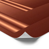 プリント長方形ビジョン銅 ポスター (角)