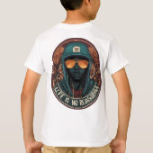 プリント顔デザインTシャツボ子供へーズ Tシャツ (裏面)