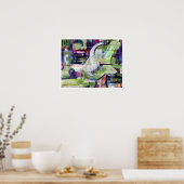 プリント20x16インオリジナル絵画の抽象芸術モダン ポスター (キッチン)