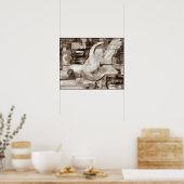 プリント20x16インオリジナル絵画の抽象芸術モダン ポスター (キッチン)