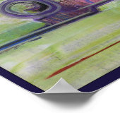 プリント20x16インオリジナル絵画の抽象芸術モダン ポスター (角)