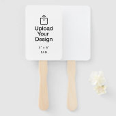 プリント4" x 6"のファ結婚ン・プログラム ハンドファン (正面&裏面)