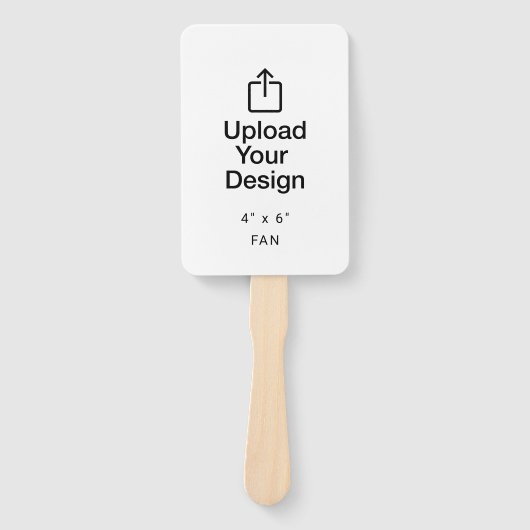 プリント4" x 6"のファ結婚ン・プログラム ハンドファン (正面)