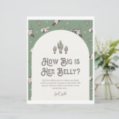 プリント8x10 Western How Big is Her Belly Sign (スタンド正面)