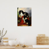 プリント:キングチャールズスパニエル犬- Richard Ansdell ポスター (キッチン)