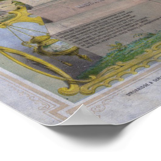 プリント – ジョージ・ワシントンをフリーメーソンとして (角)