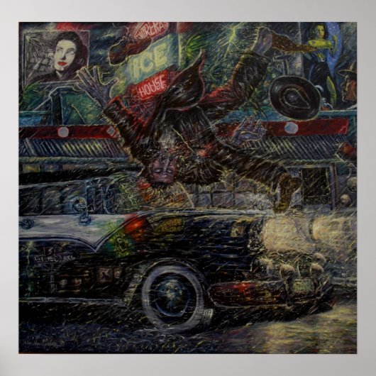 プリント – バトが車C'07アダンヘルナンデスにヒット (正面)