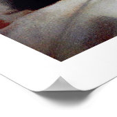 プリント：ベッドで朝食：ガール、テリア&キャット ポスター (角)