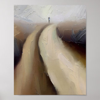 プリント、マタイ7:13広く狭い道 ポスター