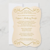 プリント リボン おしゃれな形 60周年 誕生日 招待状 (裏面)