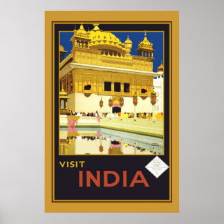 プリント レトロ ヴィンテージ イメージ 旅行 インド