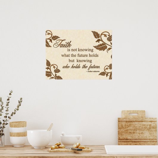 プリント – 信仰：未来を持つ人 (キッチン)