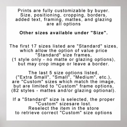 プリント – 情報 – カスタマイズ/サイジング (正面)