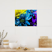 プリント – 明るい花4724D (キッチン)