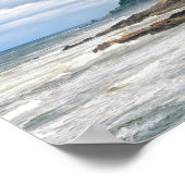 プリント：海岸沿飛んでいるいのカモメ ポスター (角)