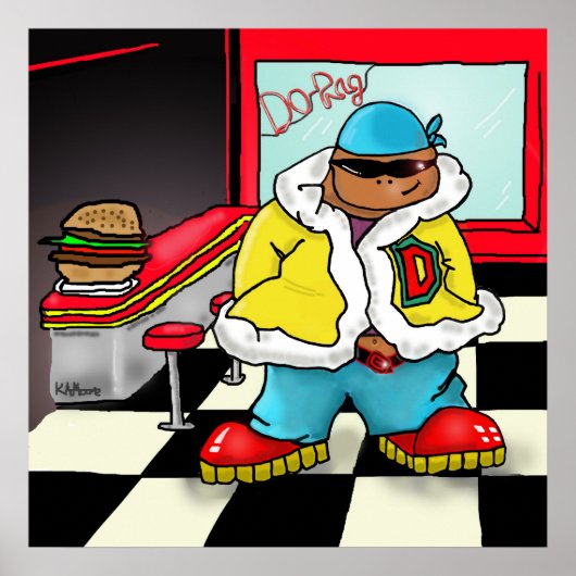 プリント"Do-Rag" - by Kev Moore ポスター (正面)