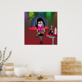 プリント「Pam-Pam La Rue」 - By Kev Moore ポスター (キッチン)