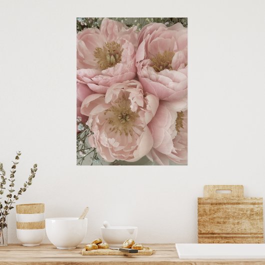 プリント | Peonies I - 24in x 32in (キッチン)