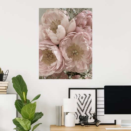 プリント | Peonies II - 24in x 32in (ホームオフィス)