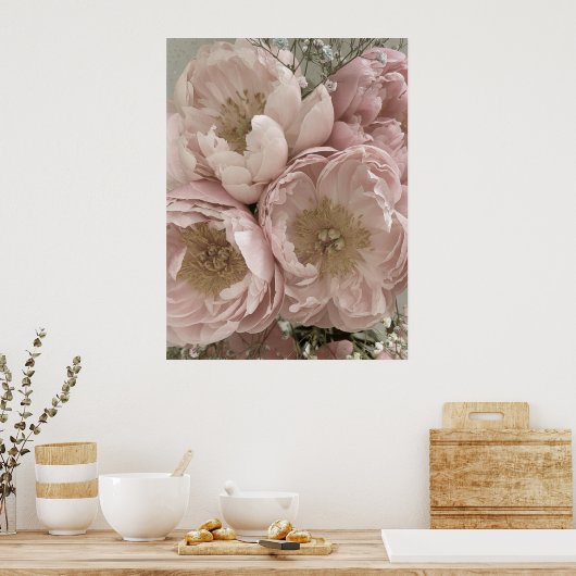 プリント | Peonies II - 24in x 32in (キッチン)