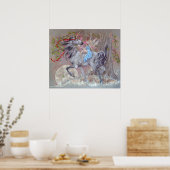 プリント- Unicorn Fairy Valentine ポスター (キッチン)