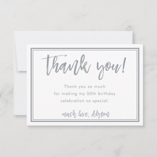 プリントORDER for Alyson thank you notes 招待状 (正面)