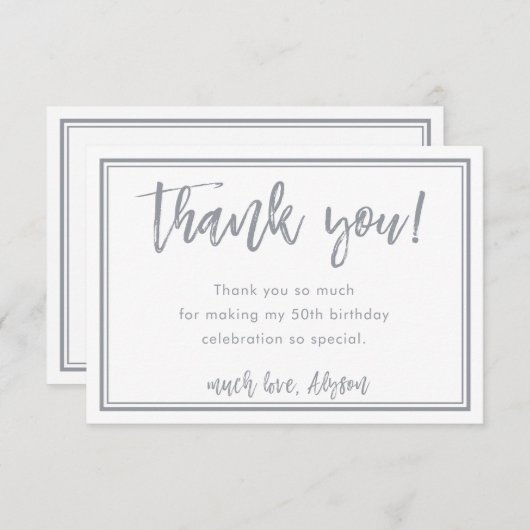 プリントORDER for Alyson thank you notes 招待状 (正面/裏面)