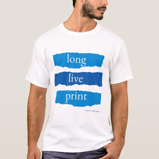 プリントTシャツで長生きしよう Tシャツ (正面)