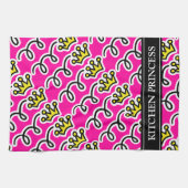 プリンパーソナライズされたセスクラウン付きキッチンタオル キッチンタオル (横)