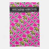 プリンパーソナライズされたセスクラウン付きキッチンタオル キッチンタオル (縦)