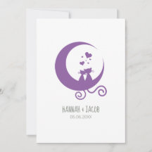 プリンプルで月に浮かぶロマンチックな子猫たち