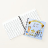 プリン王室のスキャッスルキャリッジブルー金ゴールドブルー ノートブック (内部)