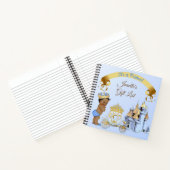 プリン王室のスキャッスルキャリッジブルー金ゴールドブルー ノートブック (内部)