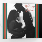 プリン王室のス·ベビー·シャワー赤|Prince Baby Shawer Red|Green|金ゴー 三つ折りプログラム (内部最初)