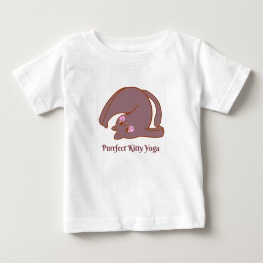 プリン・フェクトリーの禅猫よちよちよち ベビーTシャツ (正面)