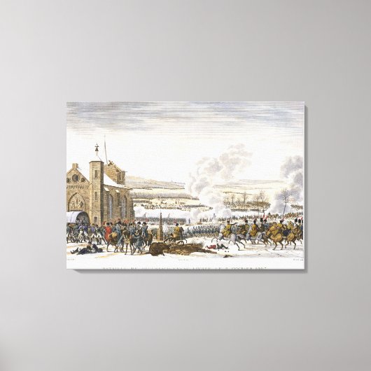 プリーシュ・アイラウの戦い、1807年2月9日 キャンバスプリント (正面)