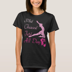 プリーチェイスジェテ終日踊りスクワッツバレエ Tシャツ