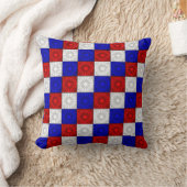 プリーツコーナー、RWBスクエア装飾用クッション クッション (ブランケット)