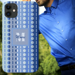 プリーツストライプ – 淡青色グラデーション iPhone 11 ケース