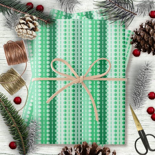 プリーテストライプィングリーンハウス ラッピングペーパーシート