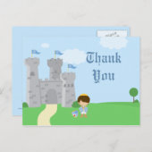 プリ王室の男魅力的生誕生日サンキューカード ポストカード (正面/裏面)