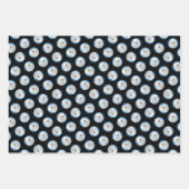 プリ絵を描ホワイトクリームカワイイオリジナルドッグアート ラッピングペーパーシート (正面3)