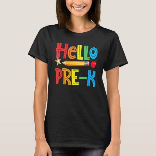 プリKの先生チーム プリKの仲間 女子 男子 幼稚園 Tシャツ (正面)