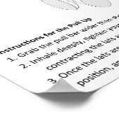 プルアップ – エクササイズ – 筋肉解剖図 ポスター (角)