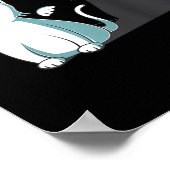 プルエビルデビルキャットハッピーハローウィンキャットエンジェルデヴィ ポスター (角)