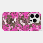 プルエレフアバタフライハイビスカスハワイアンピンク Case-Mate iPhoneケース (裏面 (横))