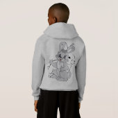 プルオーバーのフード付きスウェットシャツは楽しい (裏面フル)