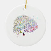 プルキンエ神経細胞 セラミックオーナメント (正面)